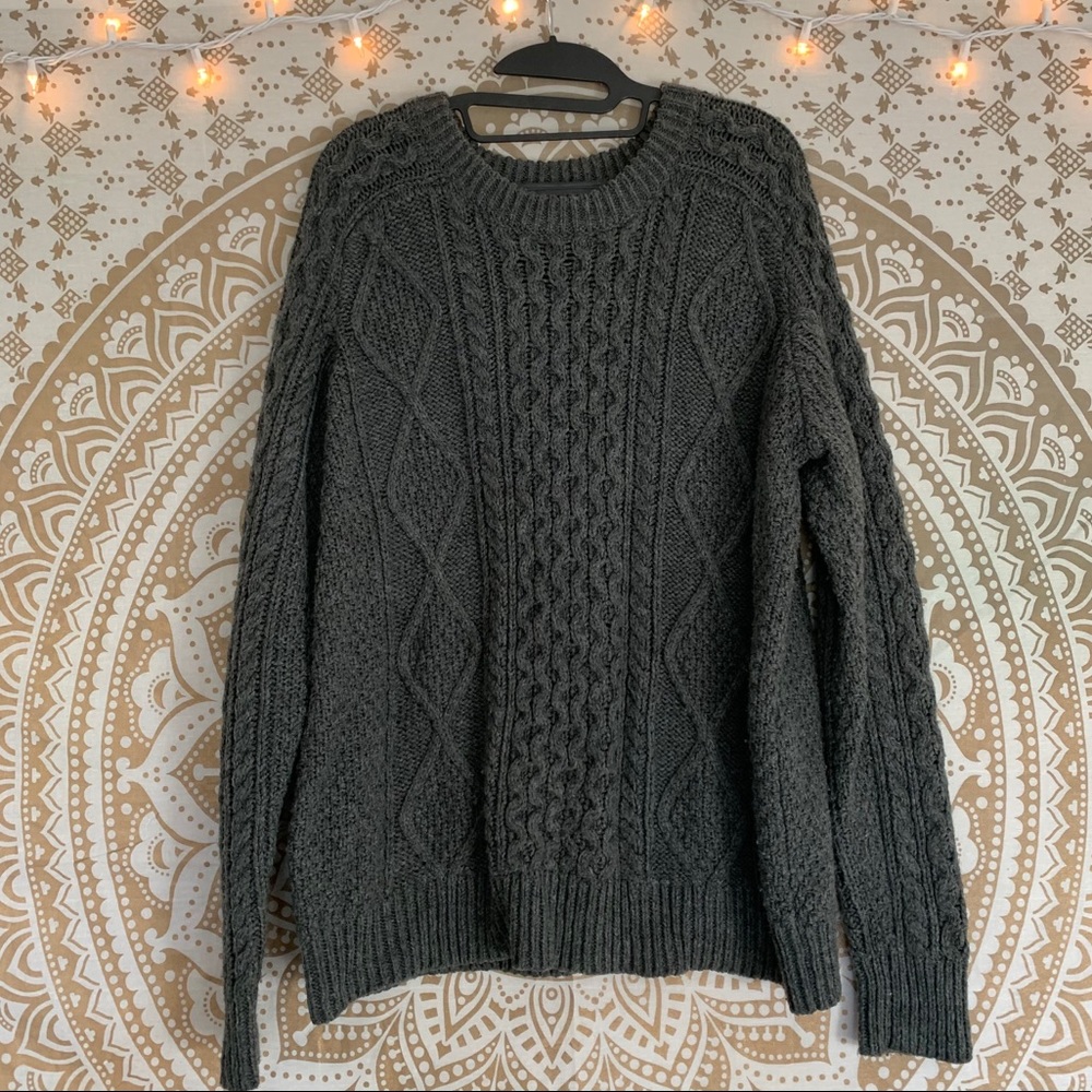 Gray Knit Sweater by Merona